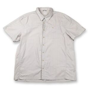 3/$20 Avia Adventure Clothing Button Down Shirt Short Sleeve Casual Khaki Camp